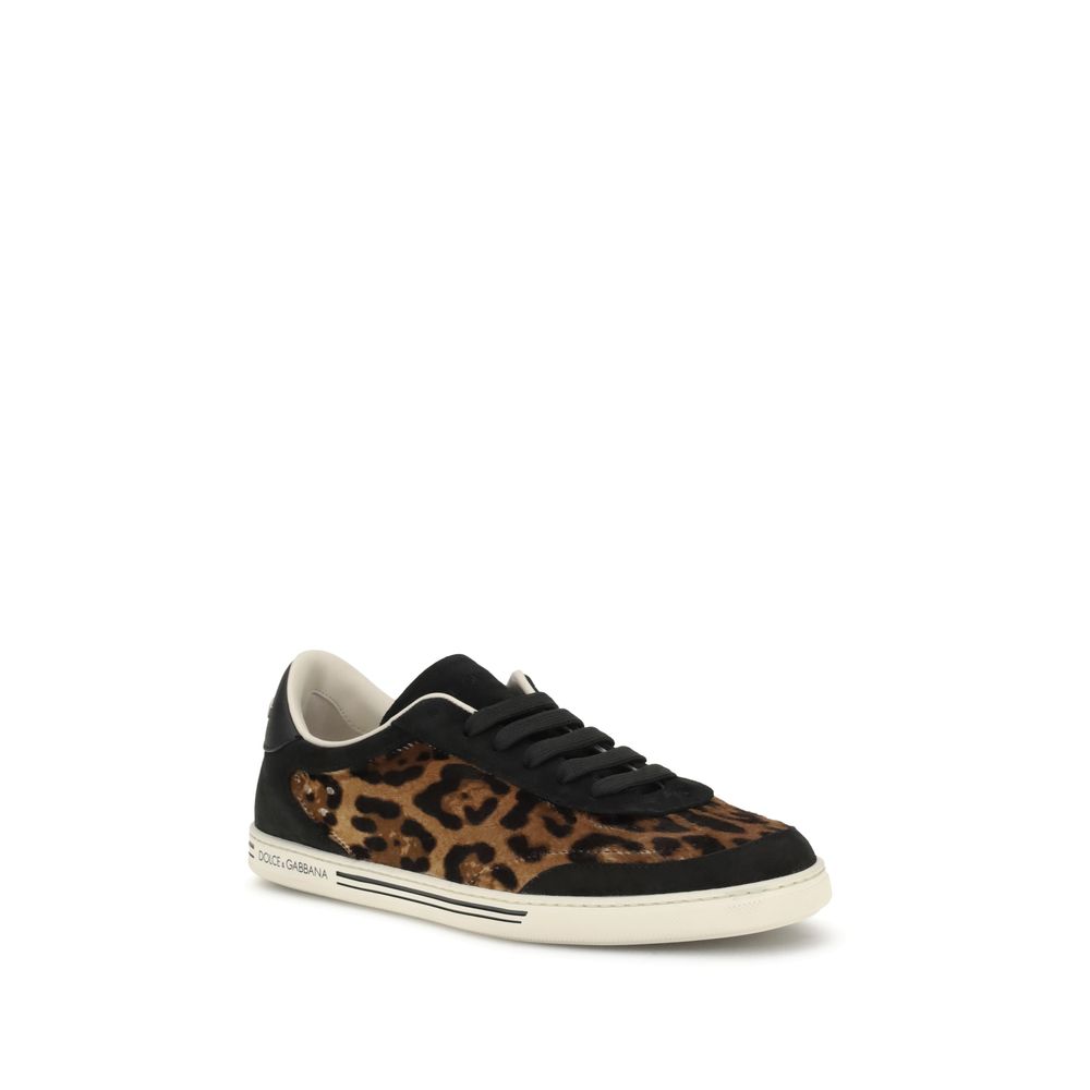 Dolce & Gabbana Multicolor Lamb Ovis Aries Aries Low Top Sneakers