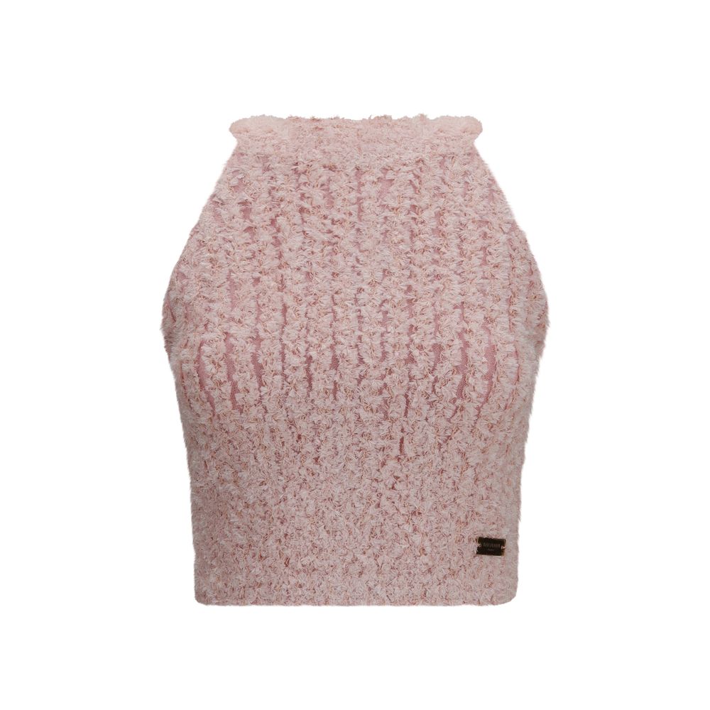 Balmain Multicolor Viscose Sleeveles T-Shirt