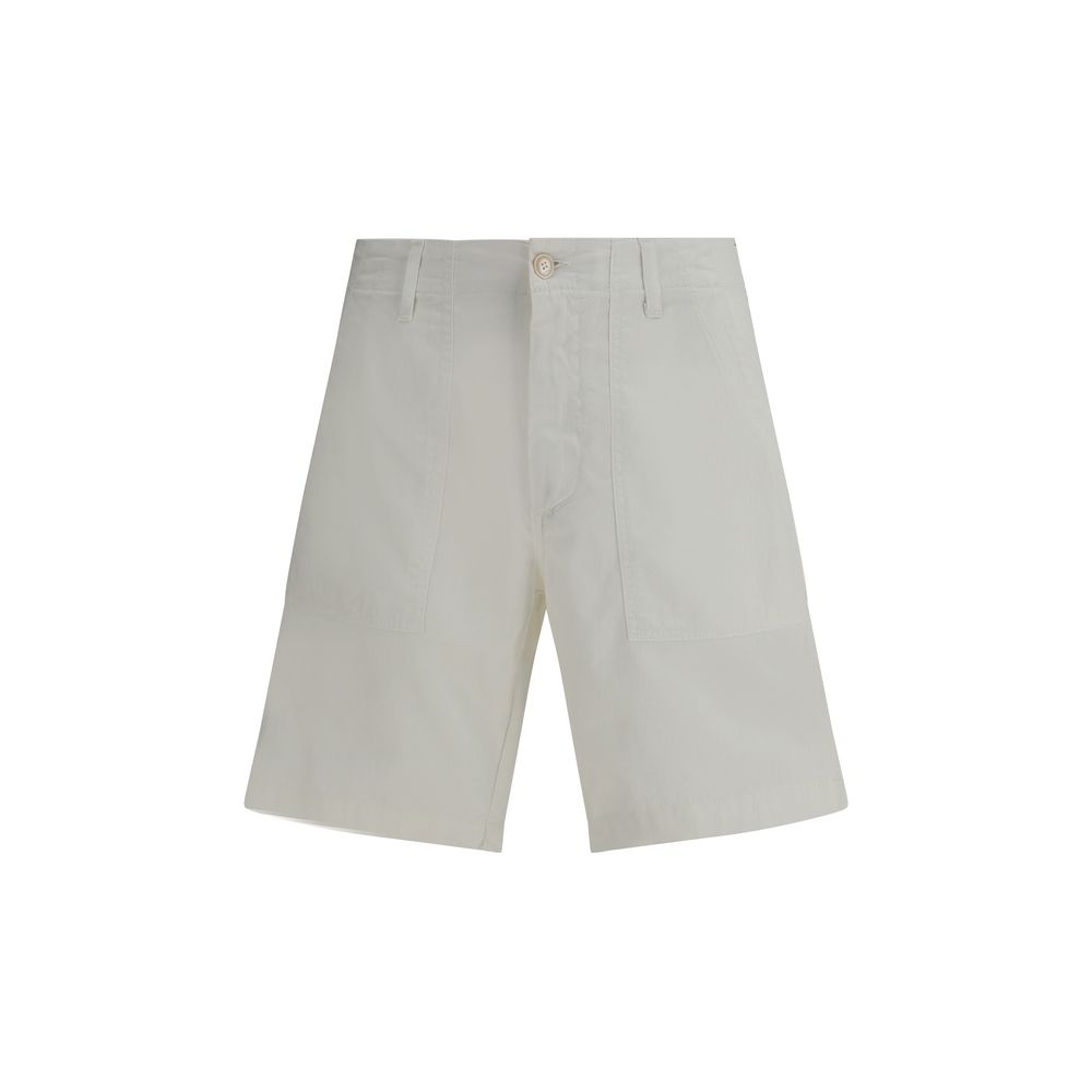 Cruna Beige Cotton Bermuda Shorts