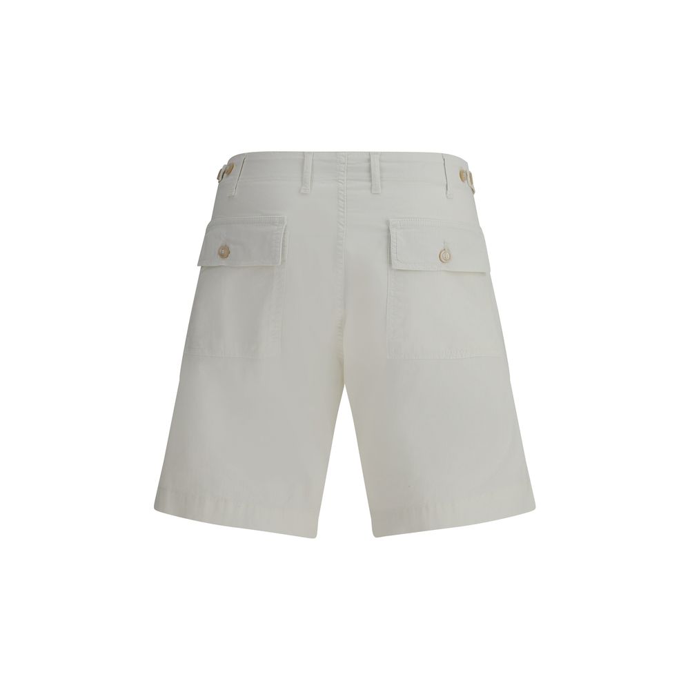 Cruna Beige Cotton Bermuda Shorts