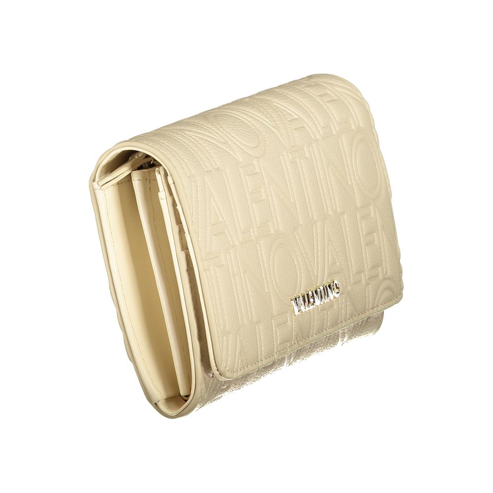 Mario Valentino Beige Polyurethane Women Wallet