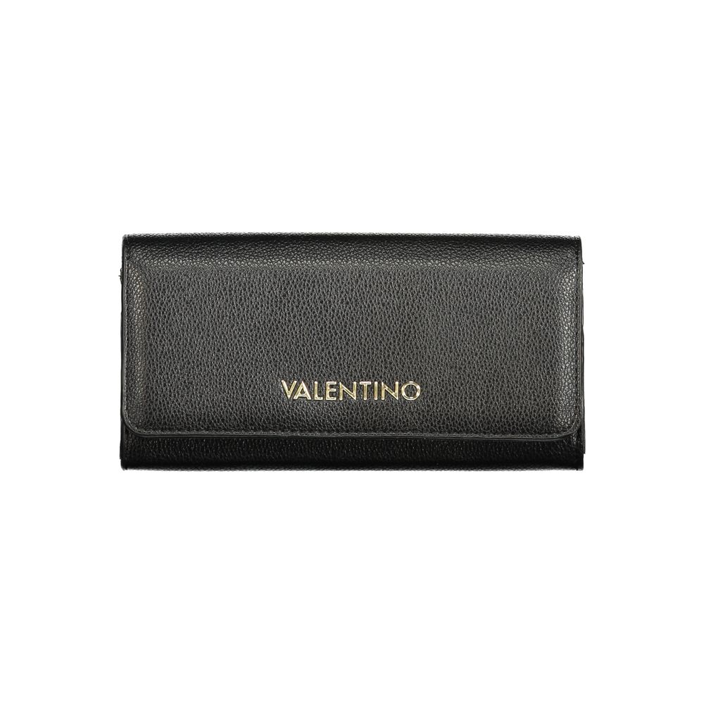 Mario Valentino Black Polyurethane Womens Wallet