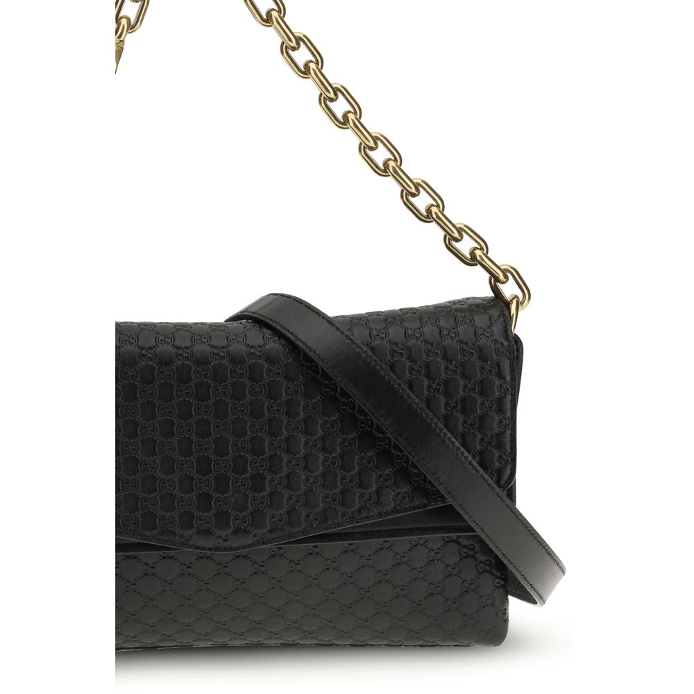 Gucci Black Calf Leather Bos Taurus Handbag