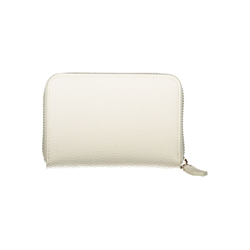 Mario Valentino Bianco Polyurethane Womens Wallet