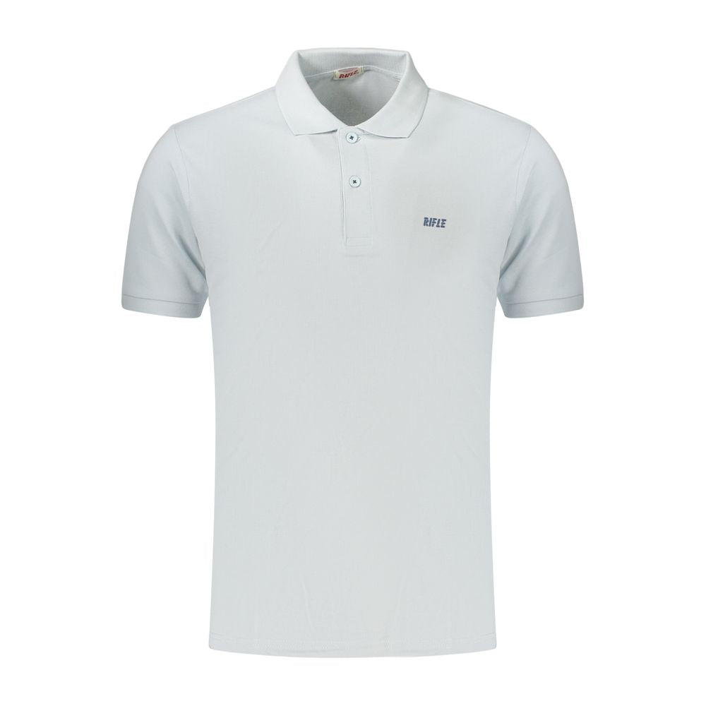 Rifle Azzurro Cotton Mens Polo