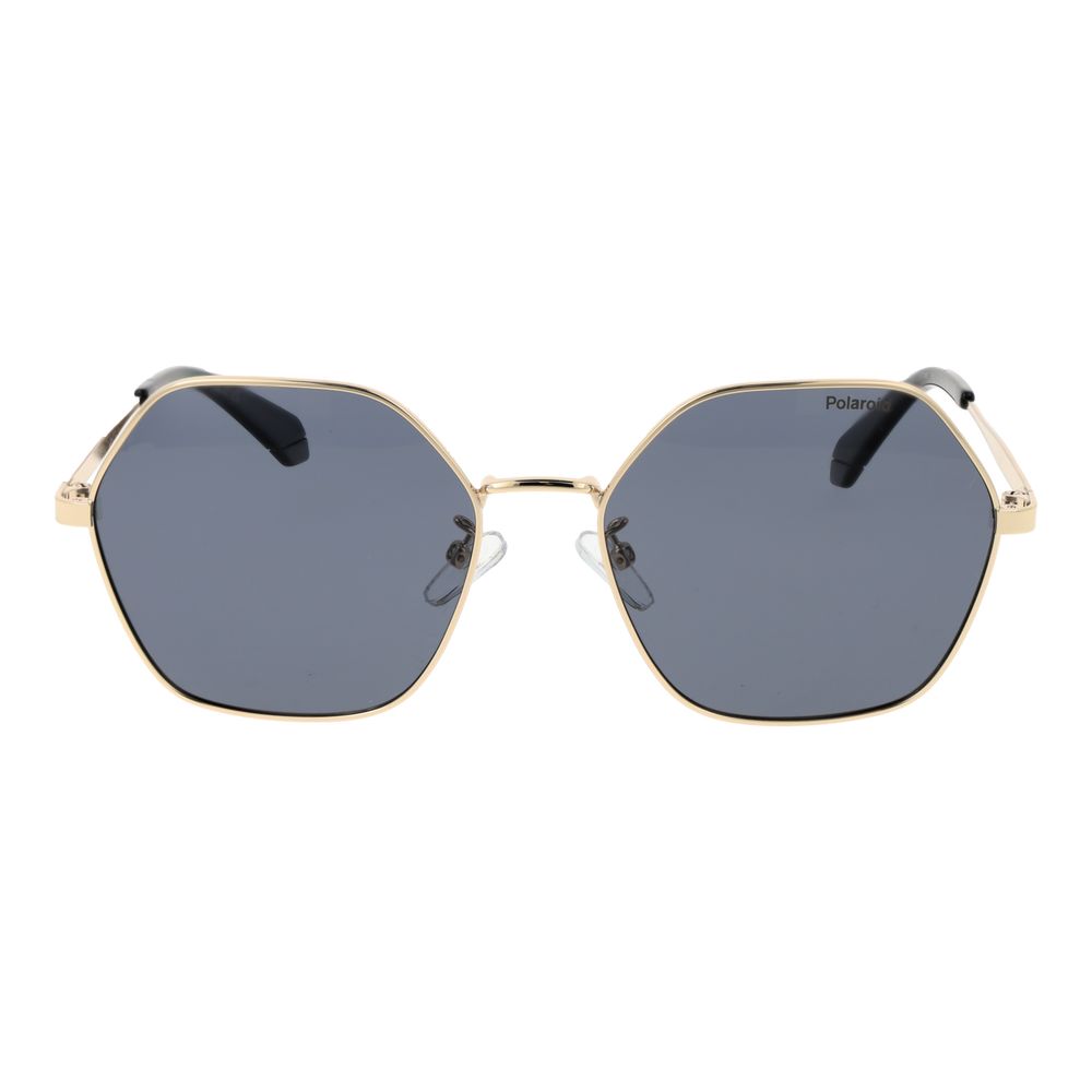 Polaroid Gold Metal Sunglasses