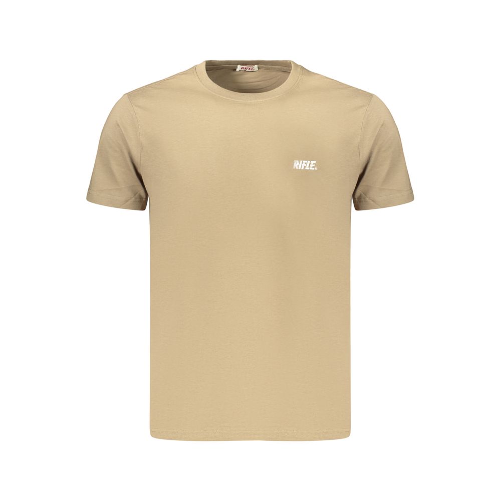Rifle Brown Cotton T-Shirt
