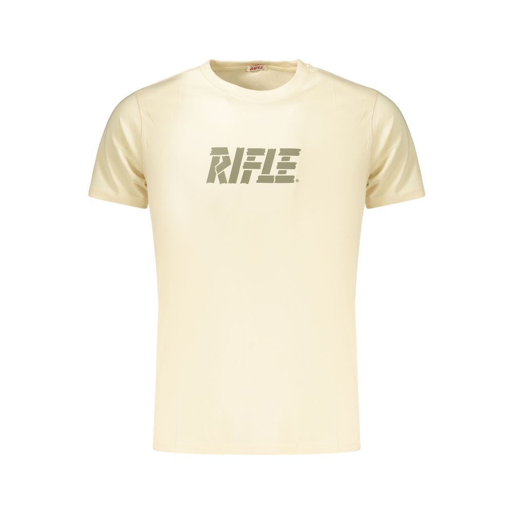 Rifle Beige Cotton T-Shirt