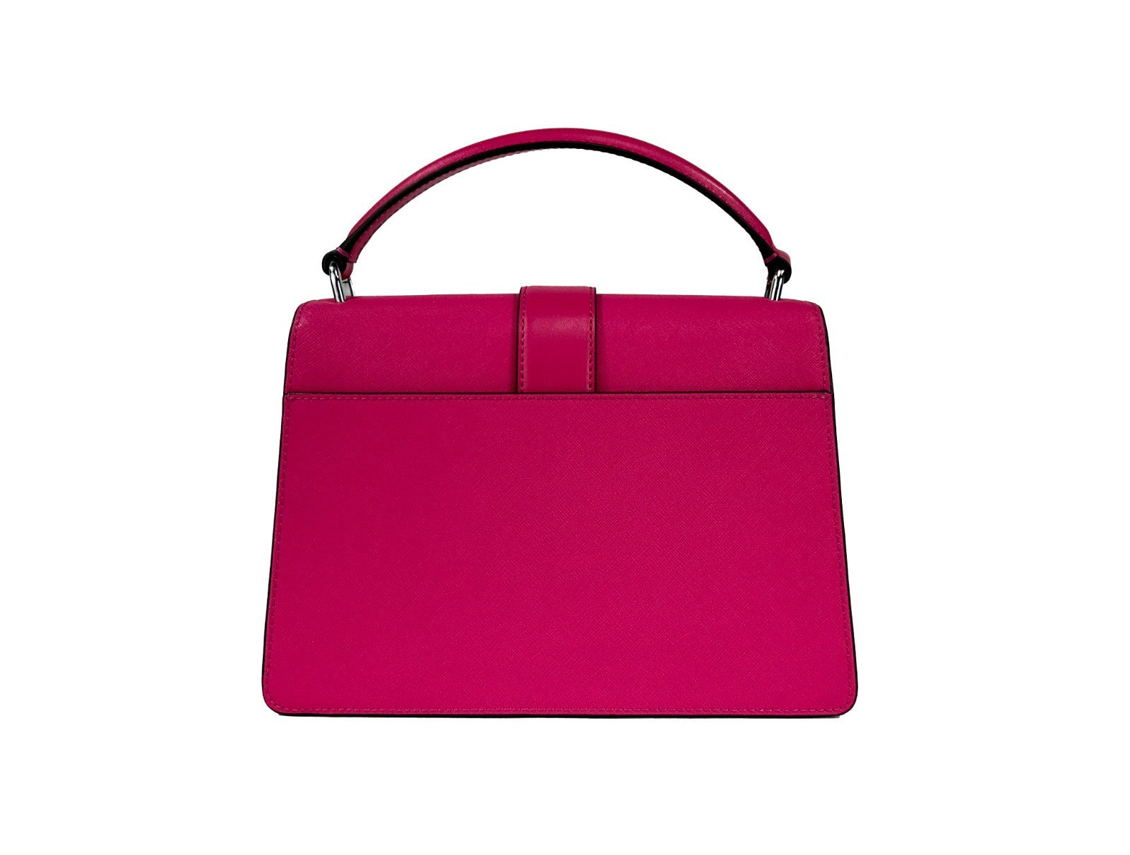 Michael Kors Outlet Greenwich Medium Saffiano Leather Satchel - DragonFruit