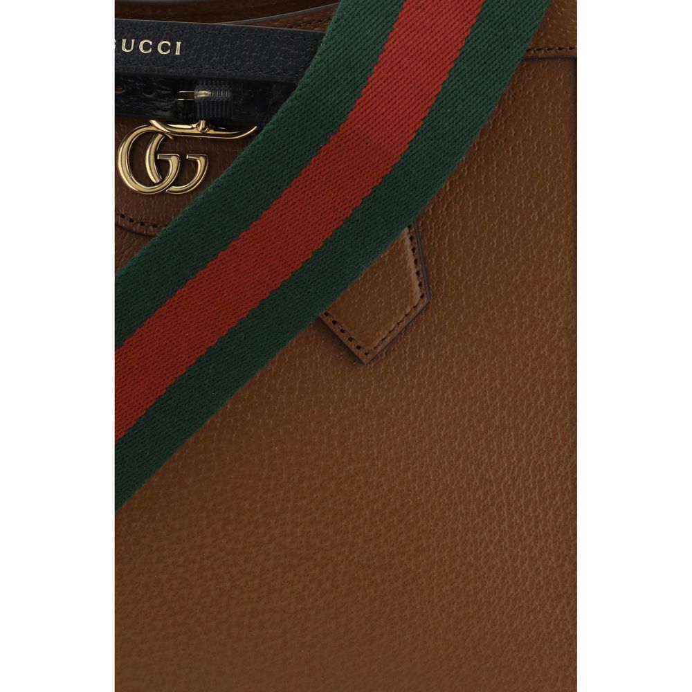 Gucci Brown Calf Leather Bos Taurus Shoulder Bag