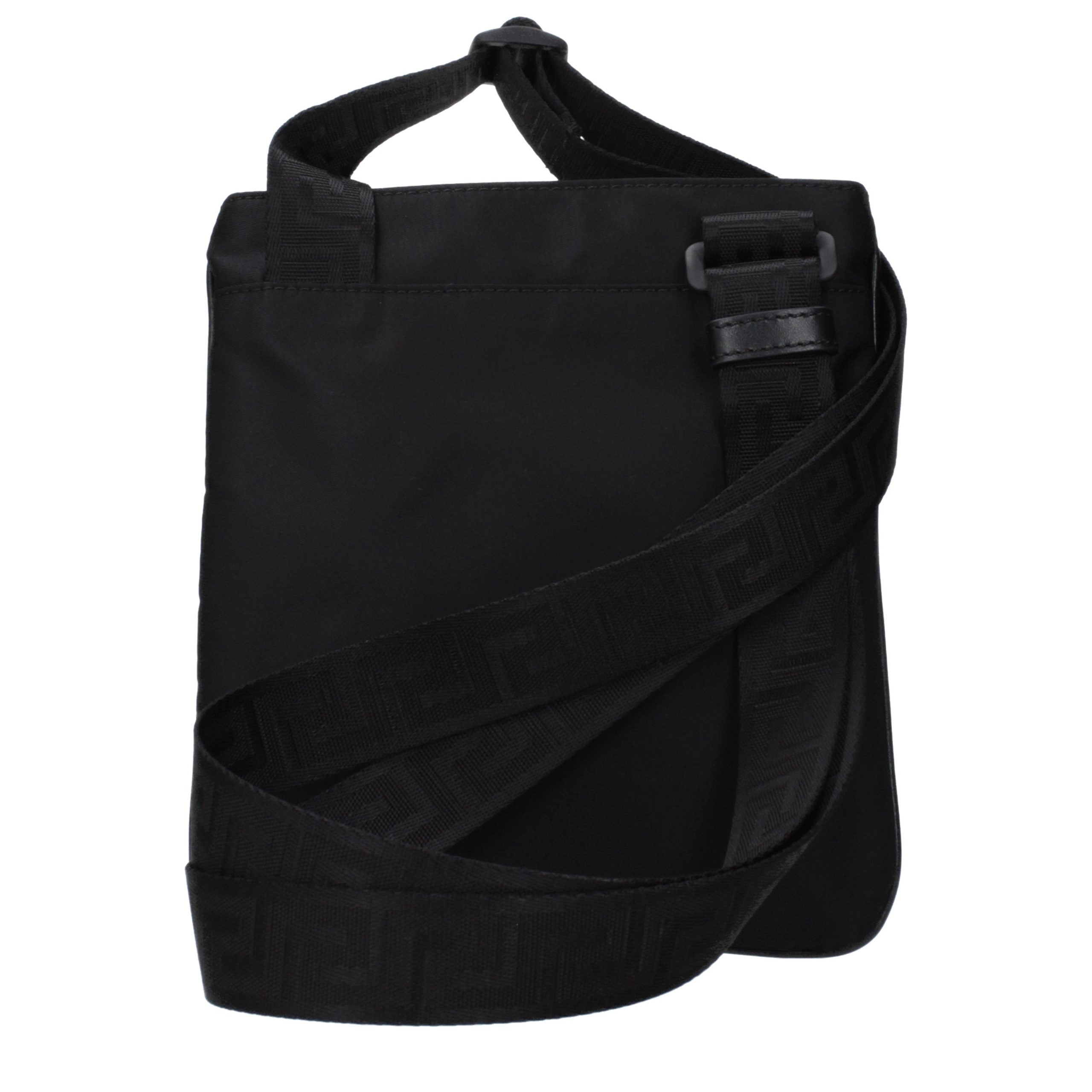 Versace Black Nylon Crossbody Bag