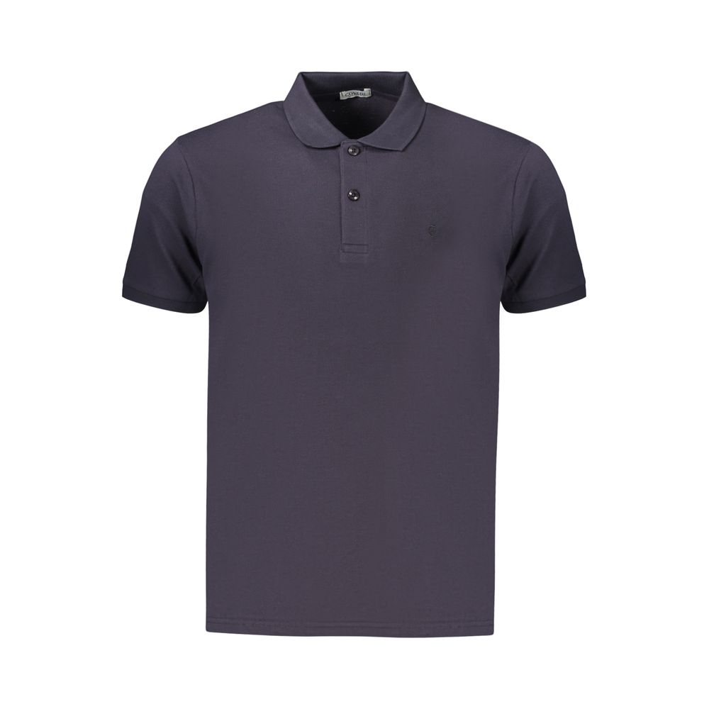 Coveri Moving Blue Cotton Men's Polo Tee