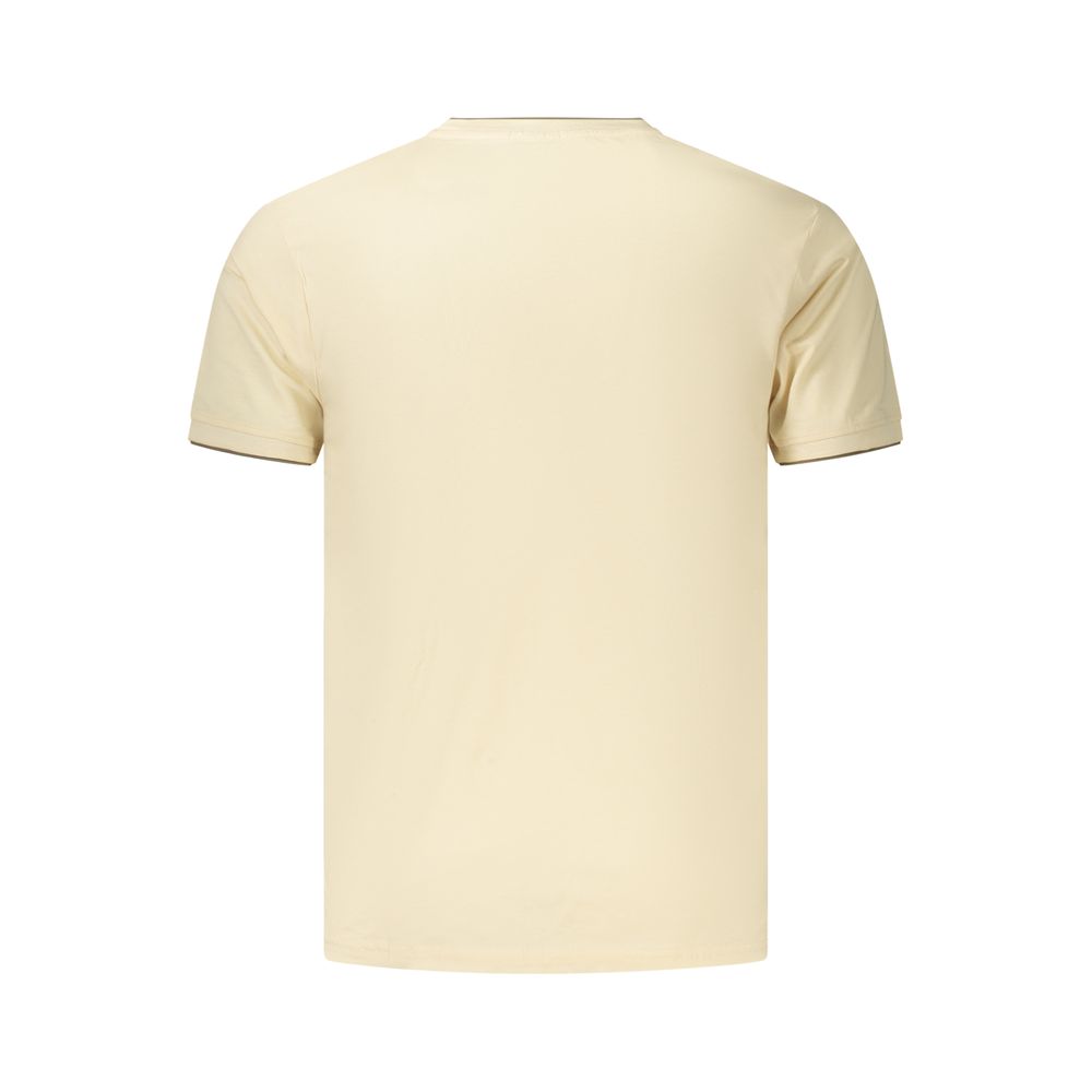 Coveri Moving Beige Cotton T-Shirt