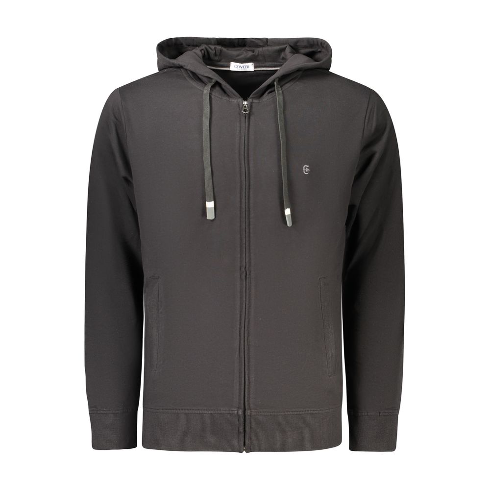 Coveri Moving Black Cotton Sweatshirt