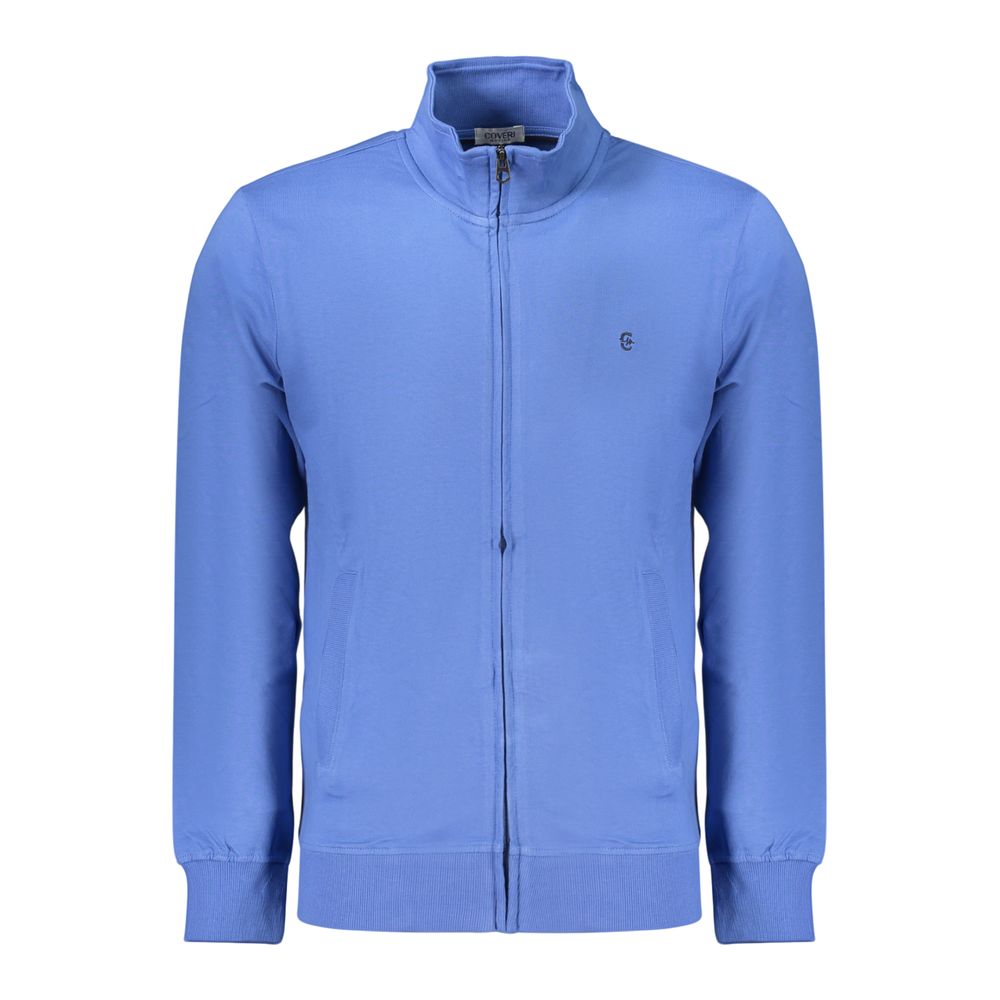 Coveri Moving Blue Cotton Sweatshirt