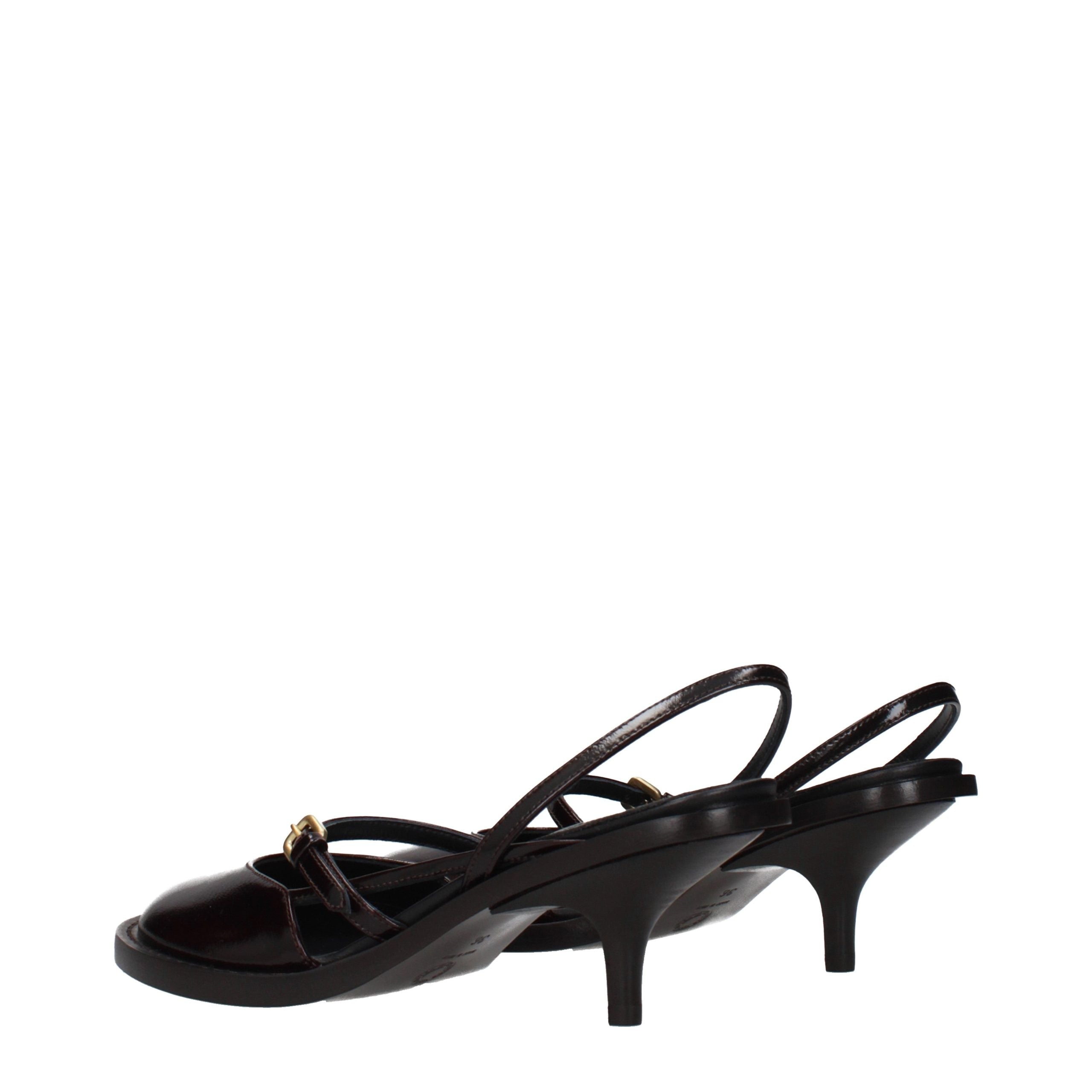 Dries Van Noten Brown Leather Sandals