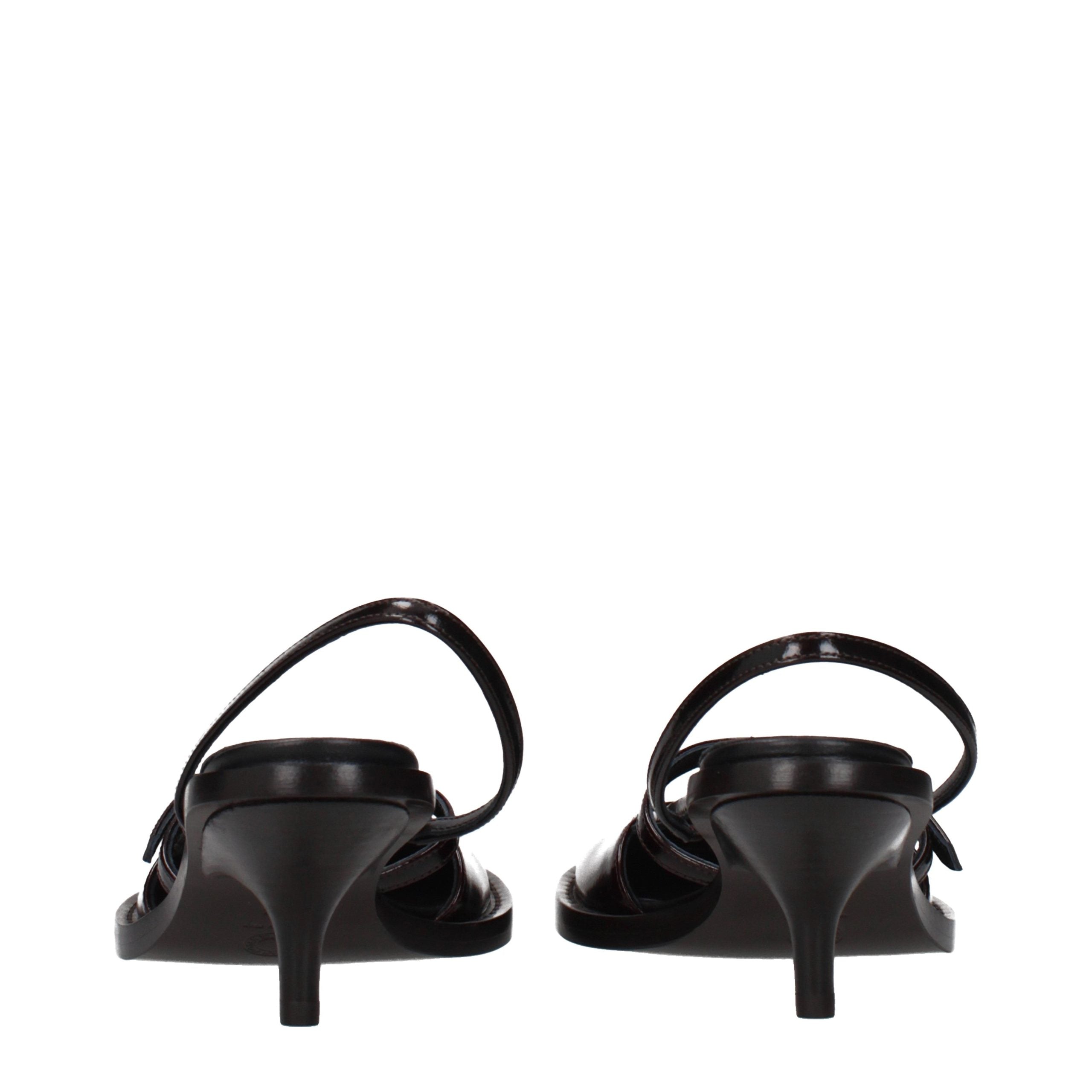 Dries Van Noten Brown Leather Sandals