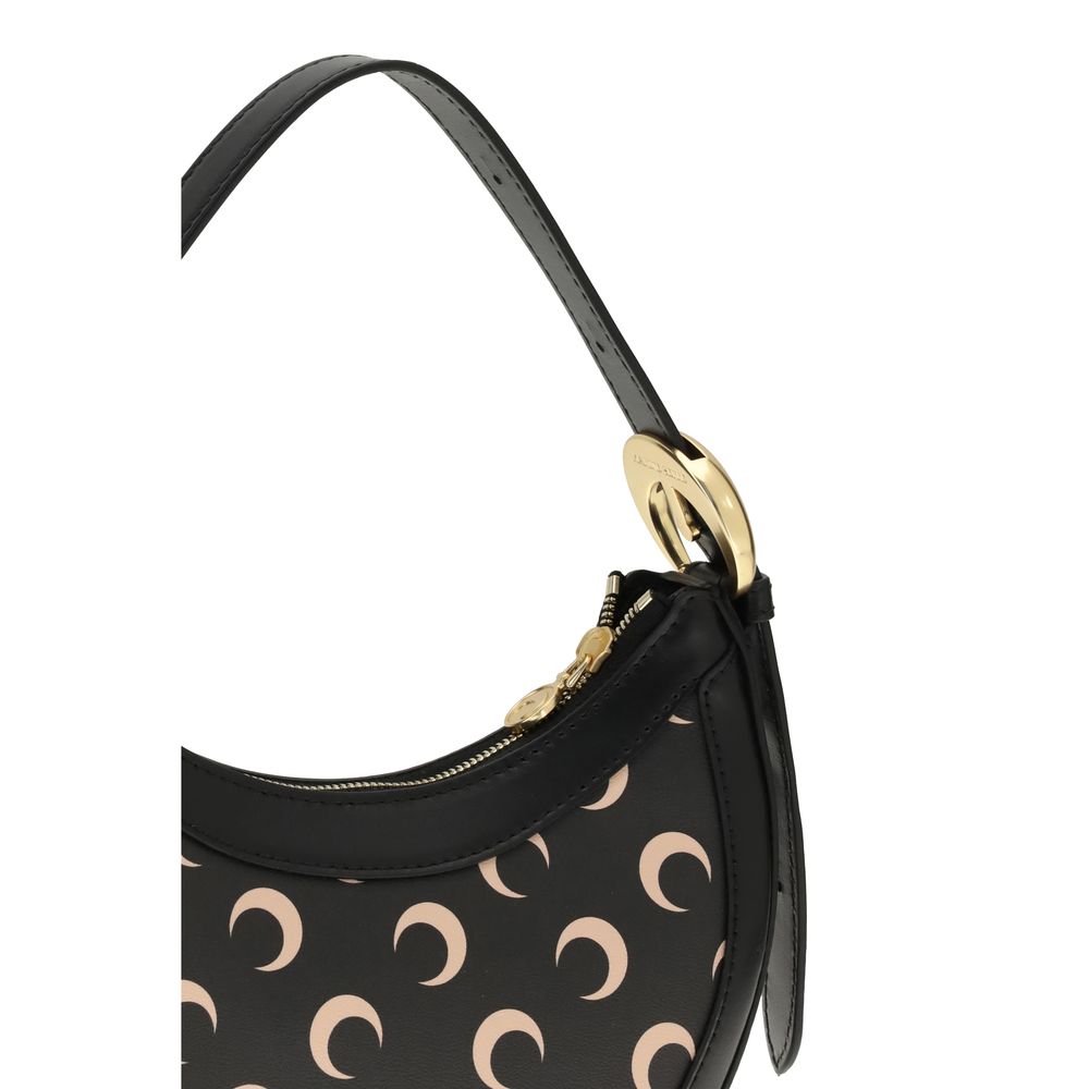 Marine Serre Black Polyethylene Shoulder Bag