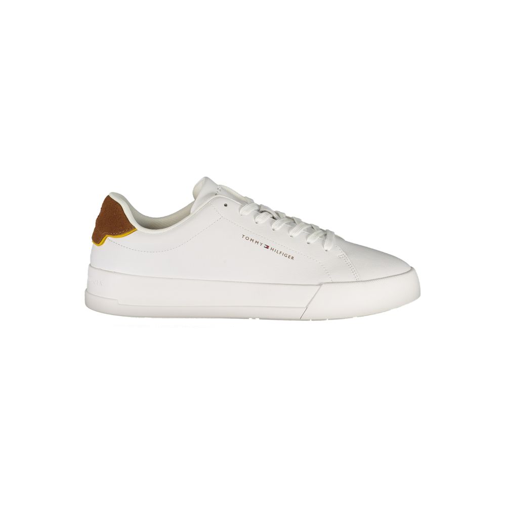 Tommy Hilfiger White Polyester Athletic Sneakers