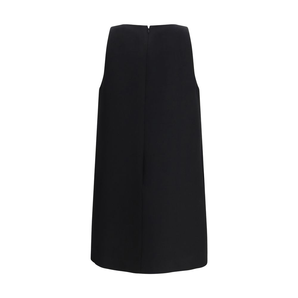 Valentino Black Wool Oves Aries Cocktail Dress