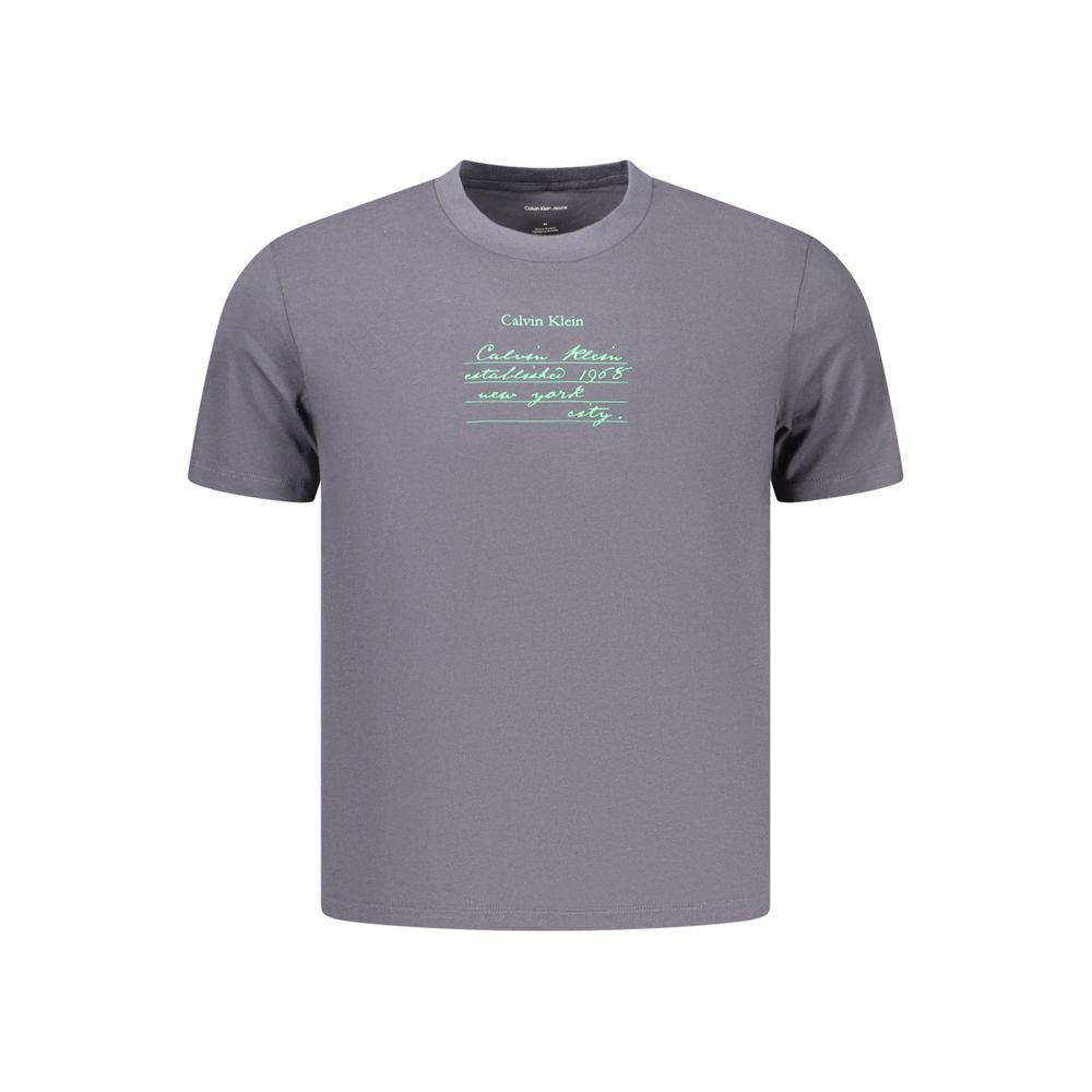 Calvin Klein Gray Cotton T-Shirt