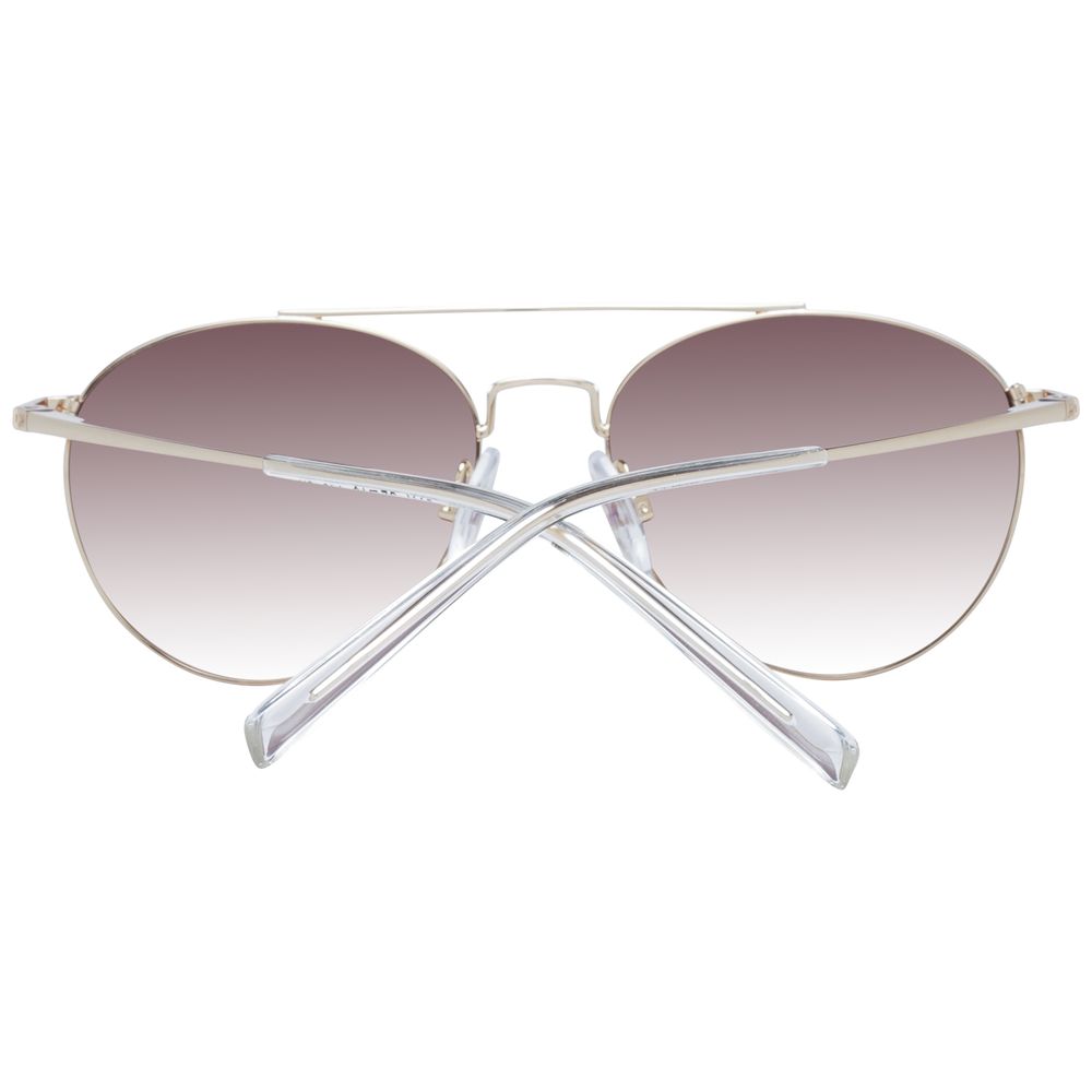 Ana Hickmann Gold Metal Sunglasses