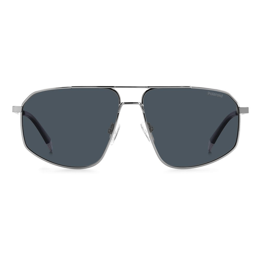 Polaroid Gray Stainless Steel Sunglasses