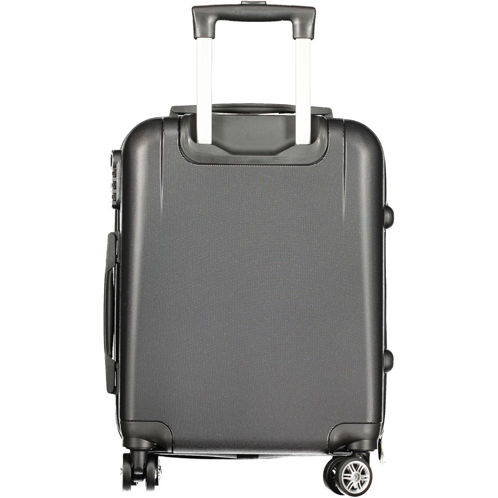 Laura Biagiotti Black Polyurethane Women's Travel Bag
