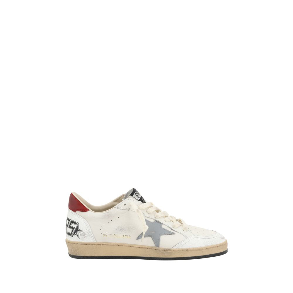 Golden Goose Cream Goatskin Low Top Sneakers