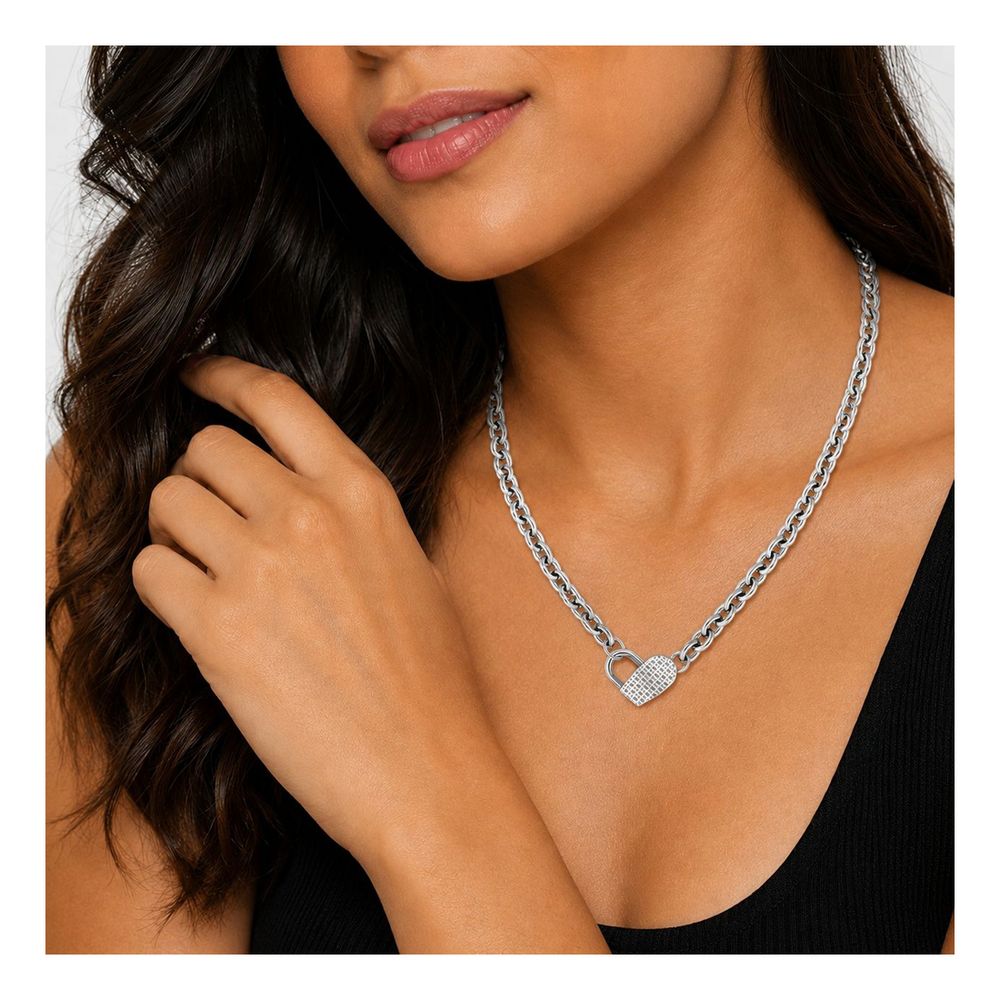 Hugo Boss Gray Stainless Steel Necklace