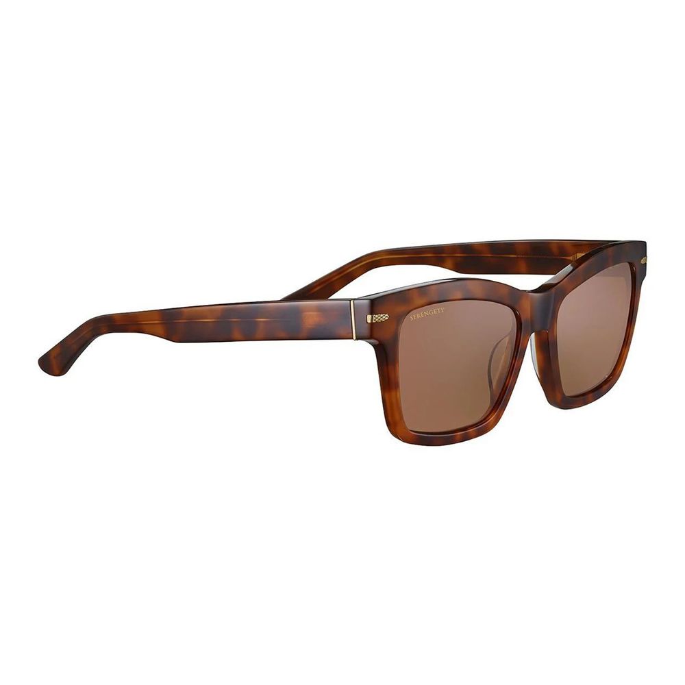 Serengeti Brown Resin Sunglasses