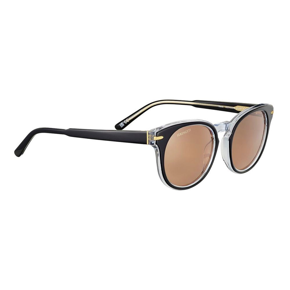 Serengeti Black Resin Sunglasses