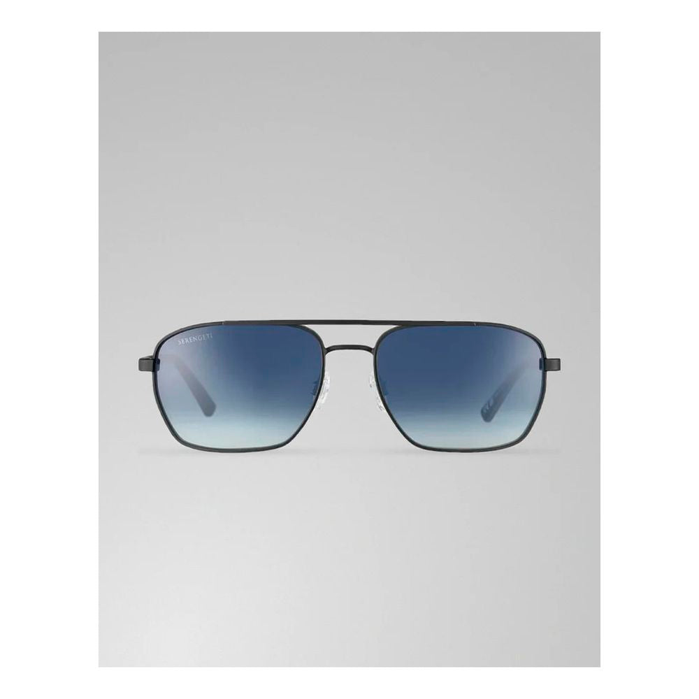 Serengeti Black Metal Sunglasses