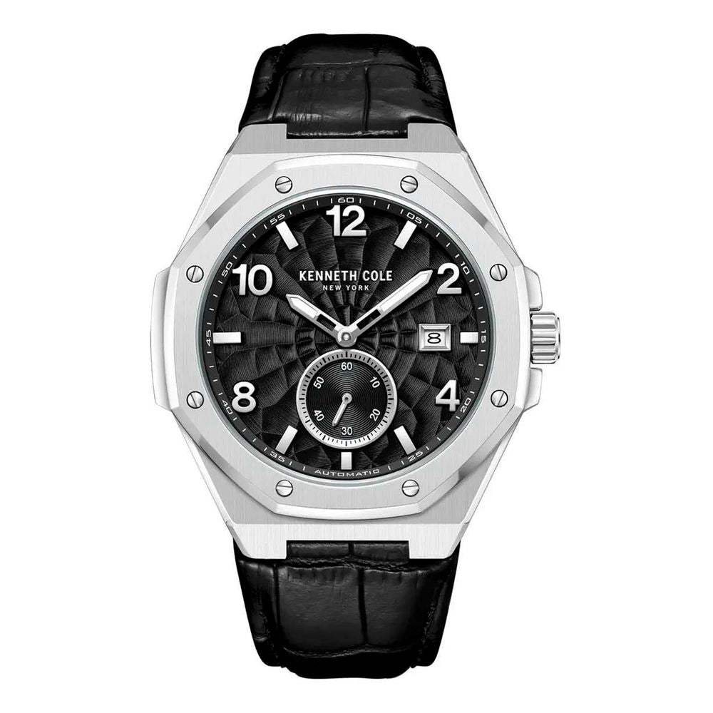 Kenneth Cole Black Leather Dress Watch