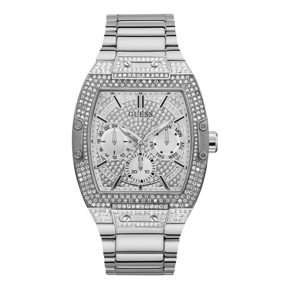Guess Gray Stainless Steel Dress Watch