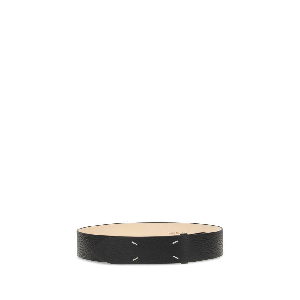 Margiela Black Calf Leather Bos Taurus Regular Belt