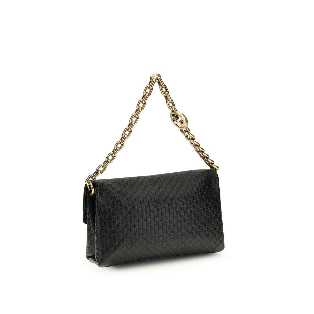 Gucci Black Calf Leather Bos Taurus Handbag