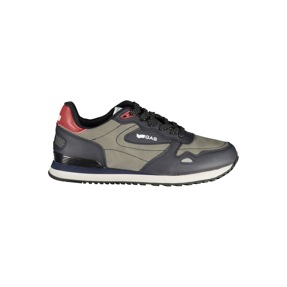 Gas Blue Polyester Men's Sneaker