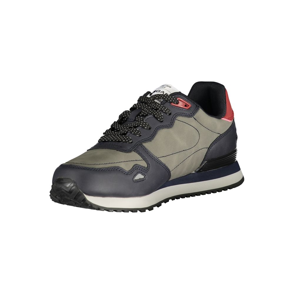 Gas Blue Polyester Men's Sneaker