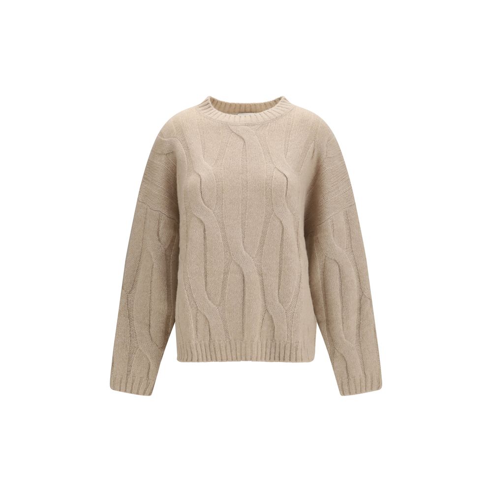 Allude Beige Cashmere Sweater