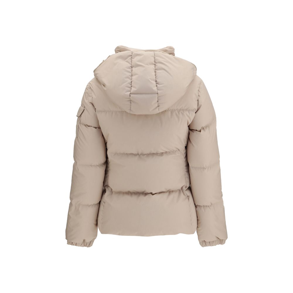 Moncler Beige Goose Down Shell Jacket