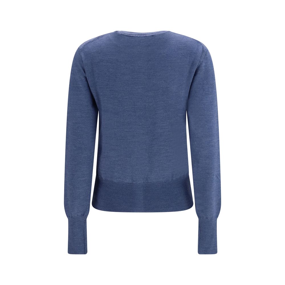 Vivienne Westwood Blue Wool Oves Aries Cardigan