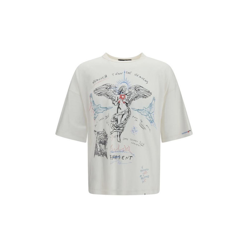 Represent Beige Cotton T-Shirt