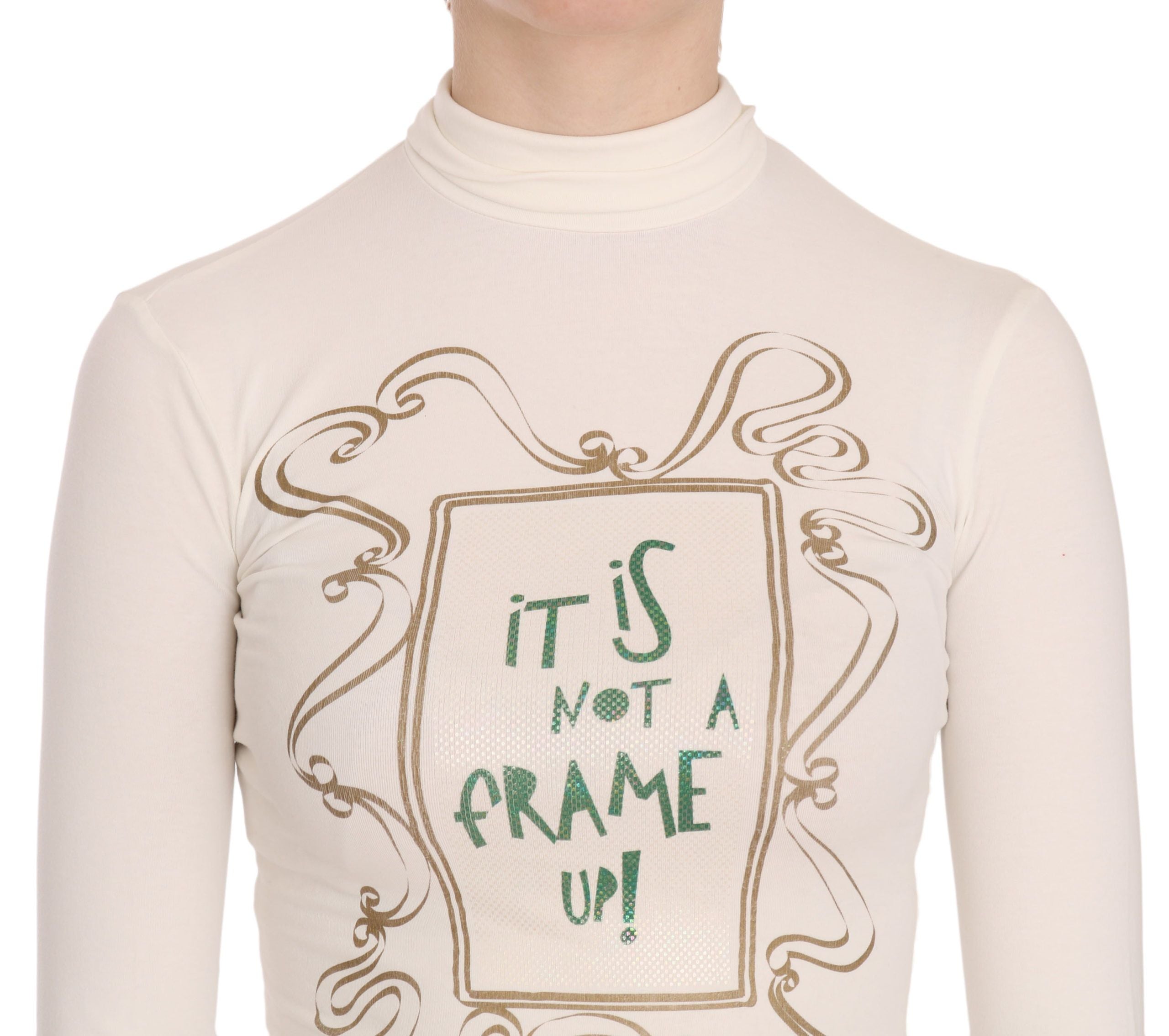 Exte Crew Neck It Is Not A Frame Up! Print Blouse