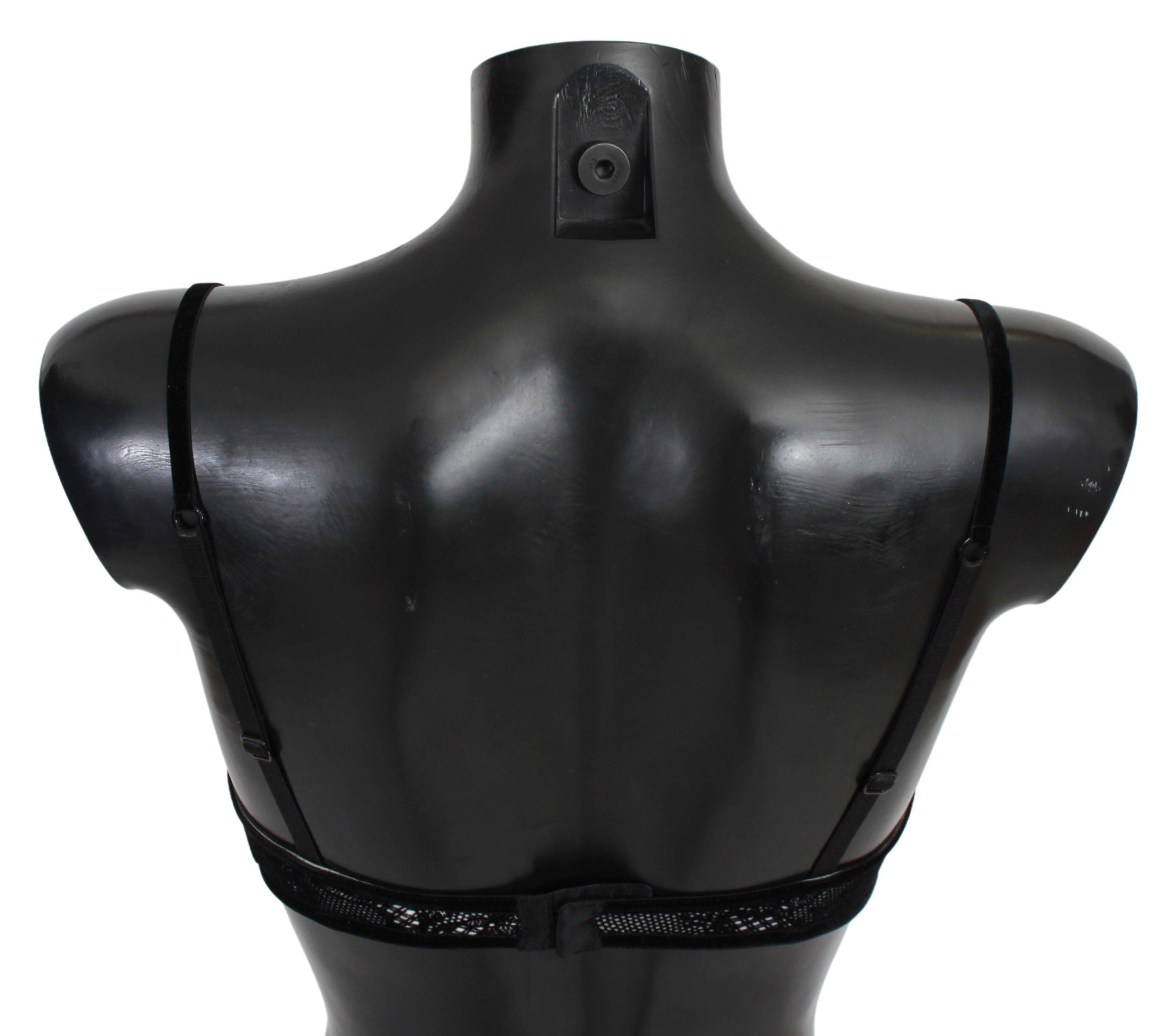 Ermanno Scervino Black Mesh Balconcino Bra Nylon  Underwear