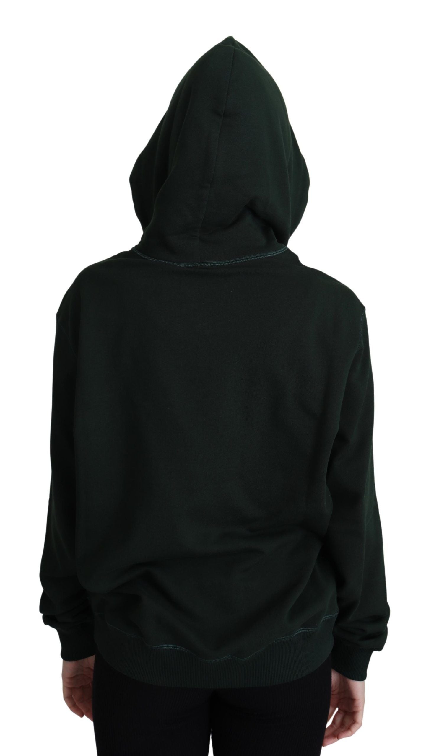Dolce & Gabbana Dark Green Crown Embroidery Hoodie