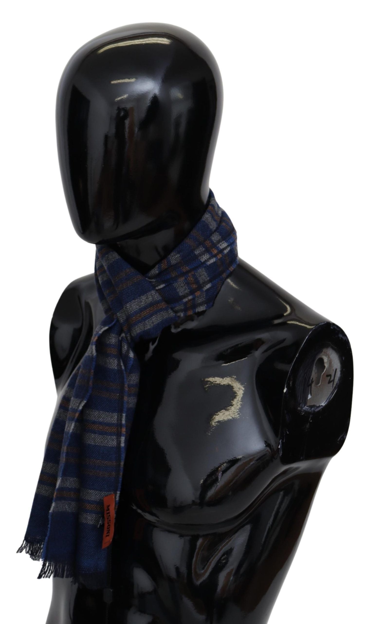 Missoni Multicolor Wool Striped Unisex Neck Wrap Shawl