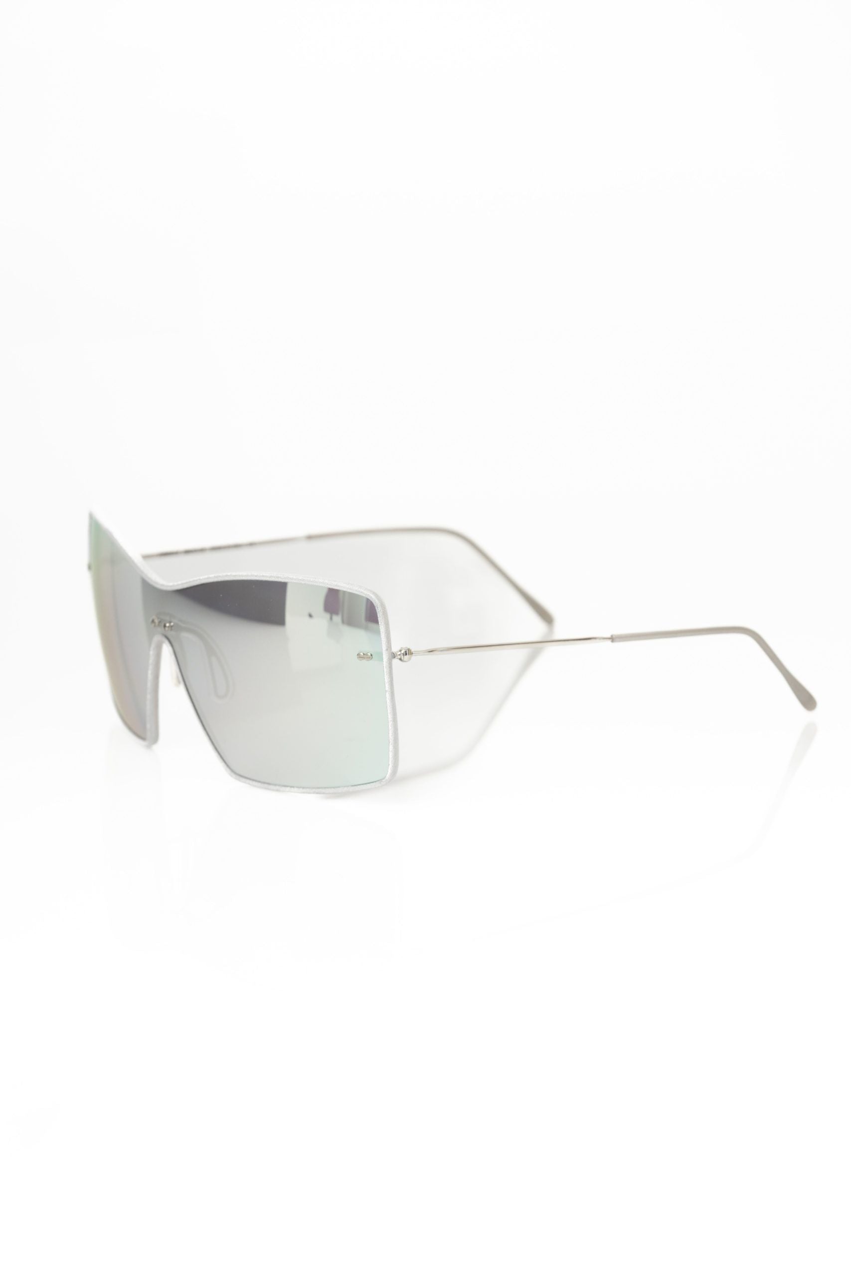 Frankie Morello Silver Metallic Women's Sunglasses Shield