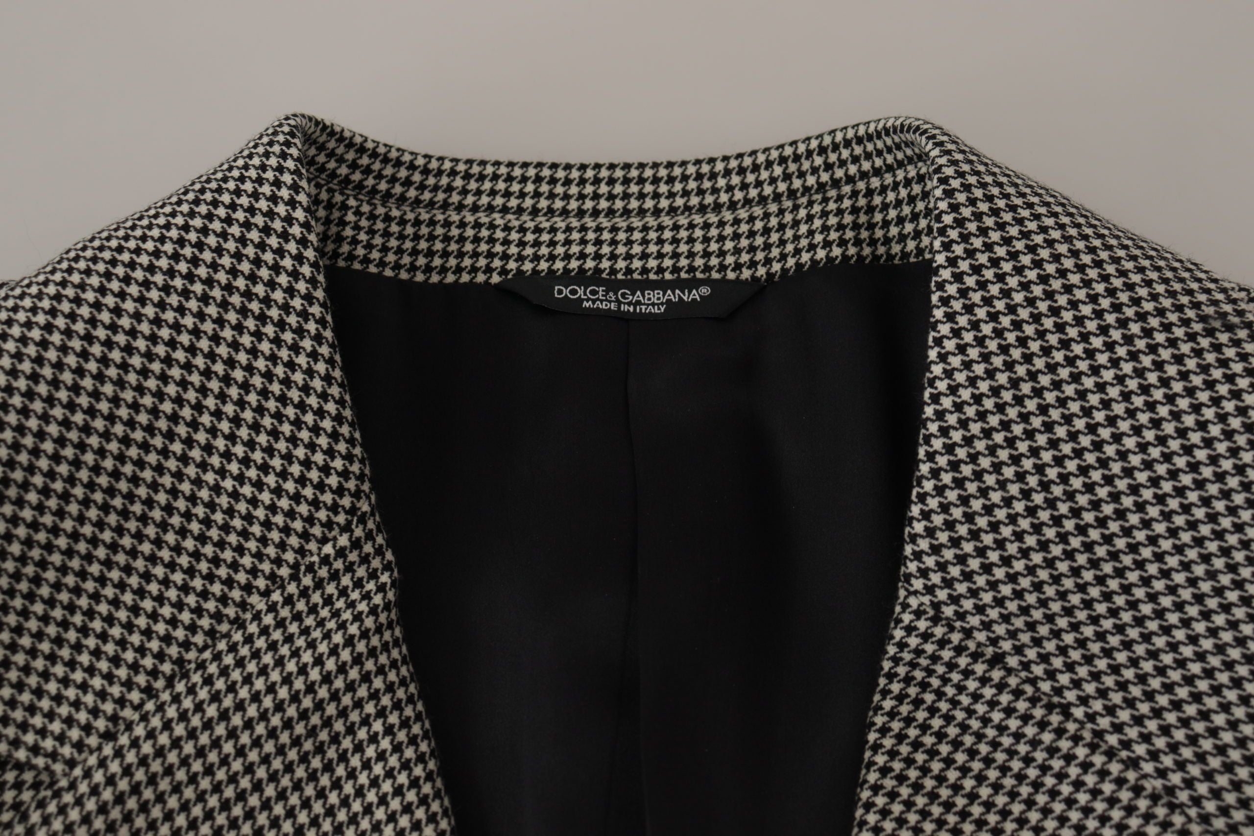 Dolce & Gabbana Gray Checkered Single Breasted Jacket Blazer