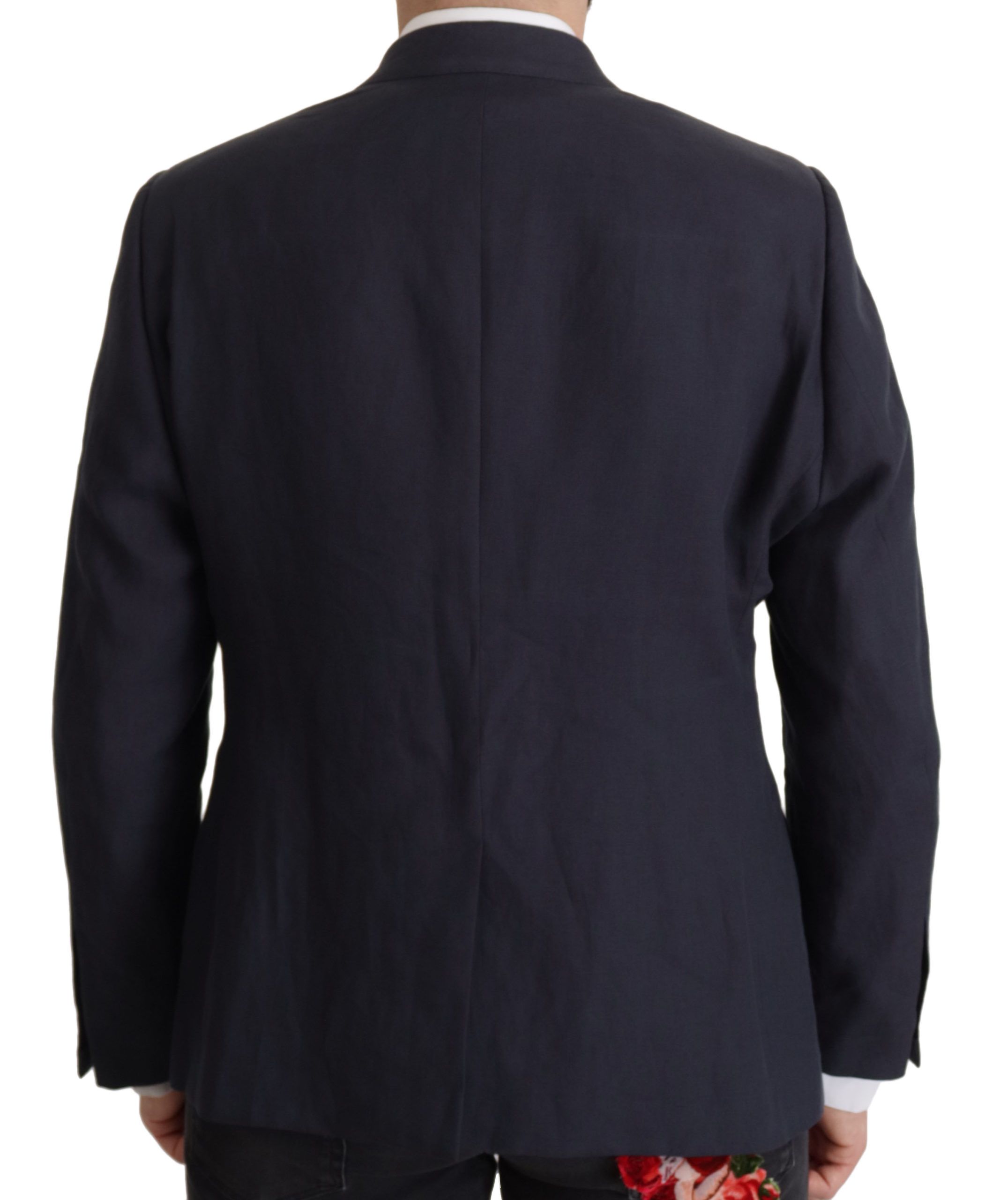 Dolce & Gabbana Dark Blue ALTA SARTORIA Jacket Coat Blazer